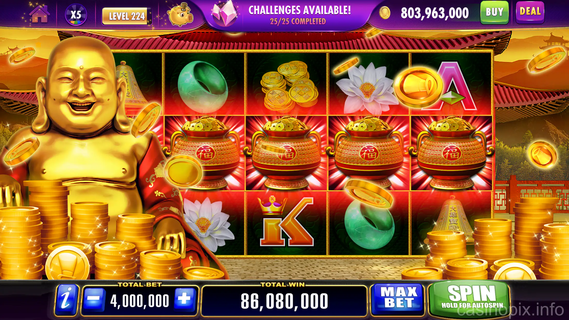 Recursos do app Casino Pix